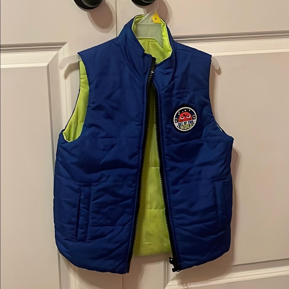 Kids Blue and Green Puffer Vest